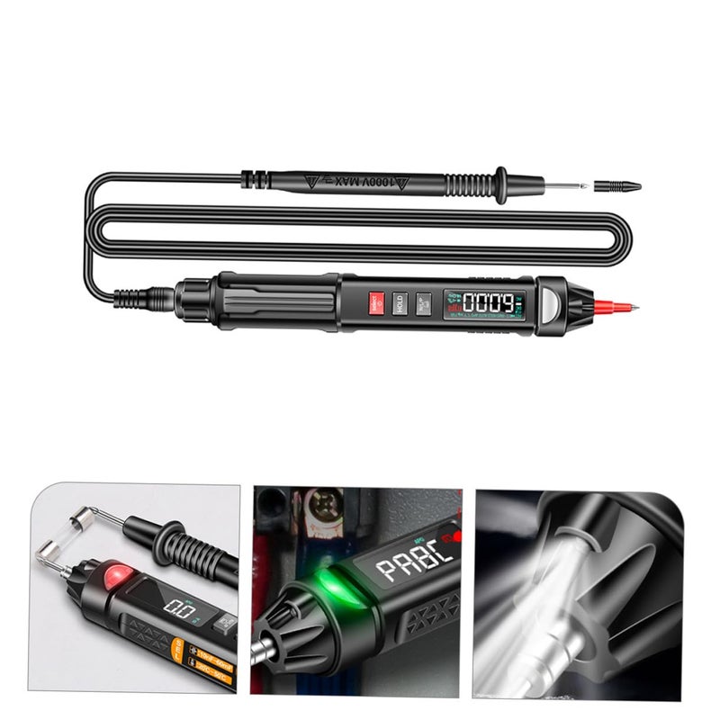 Digital Voice Alert Pen-Style Multimeter Voltage Tester Pen Resistance Tester with Temperature Measurement for Household and Professional Use - Image 3