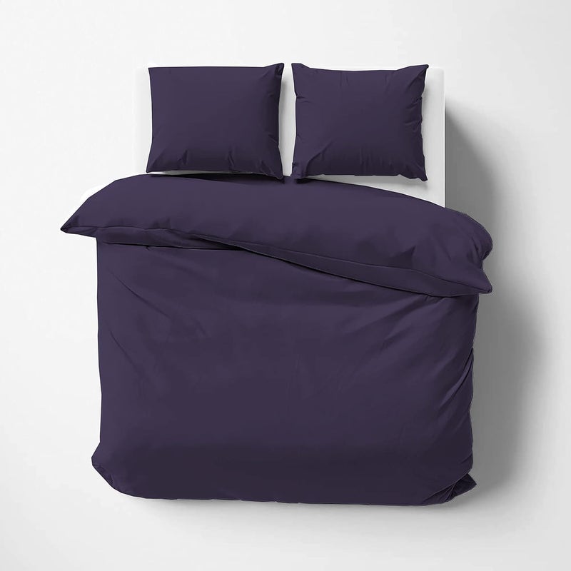 Day Care Impressible Super Soft Microfiber 3 Piece Duvet Cover Set Size 92X106 Inches And 2 Pillow Cover 300 TC 18X28 Inches King SizeNavy Blue - Image 1