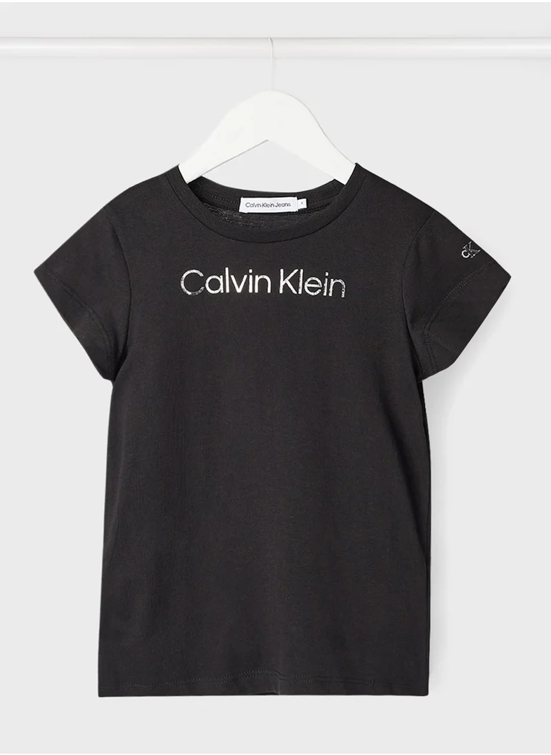 Calvin Klein Jeans Kids Metallic Logo T-Shirt