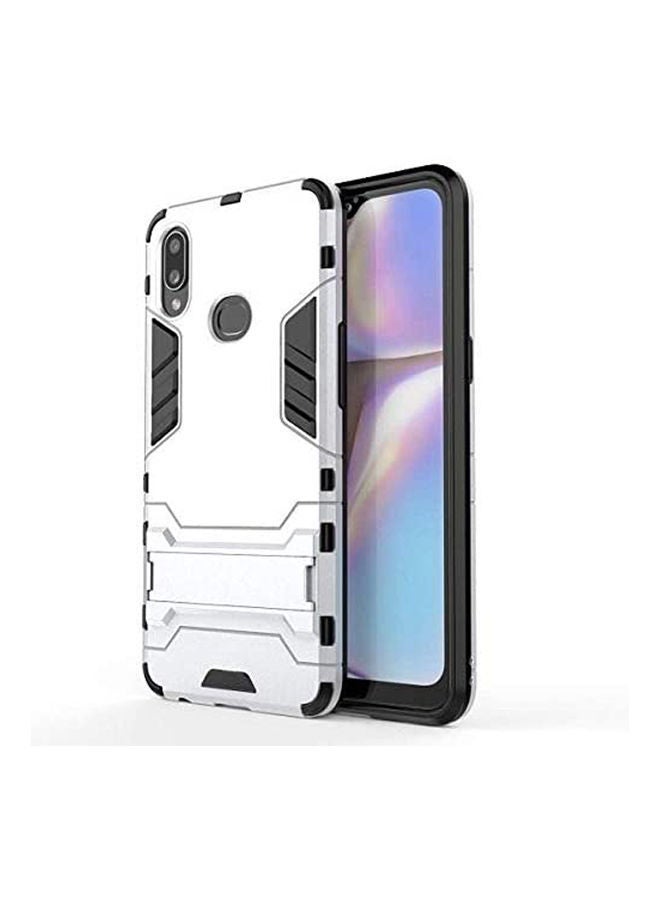 NIBEMINENT Protective Kickstand Case Cover For Samsung Galaxy A10S White - Image 1