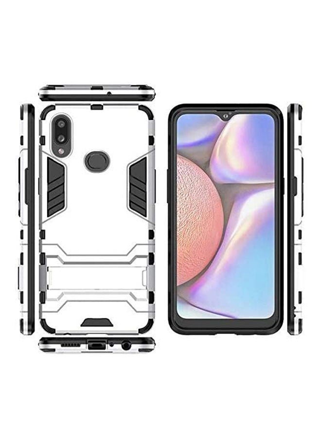 NIBEMINENT Protective Kickstand Case Cover For Samsung Galaxy A10S White - Image 2