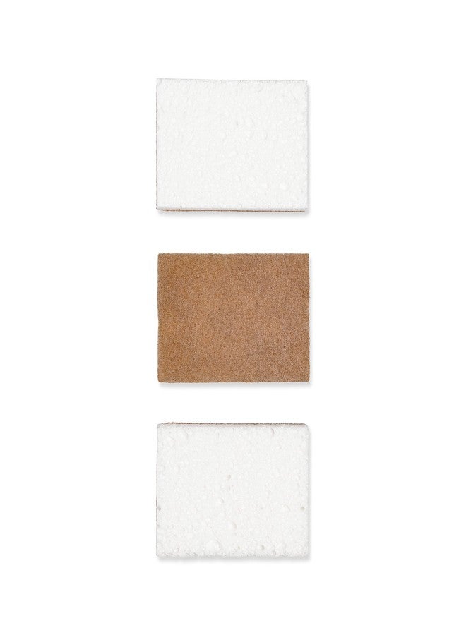 Full Circle In a Nutshell Walnut Scrubber Sponges, Non-Scratch, Set of 2 (Pack of 6) - Image 3