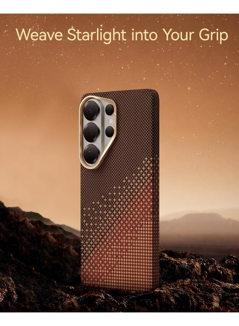 RAPTIC Aramid Skin for Samsung Galaxy S26 ULTRA Case [MagSafe] Ultra Slim 1500D Aramid Fiber cover - Serenity Amber - Image 2