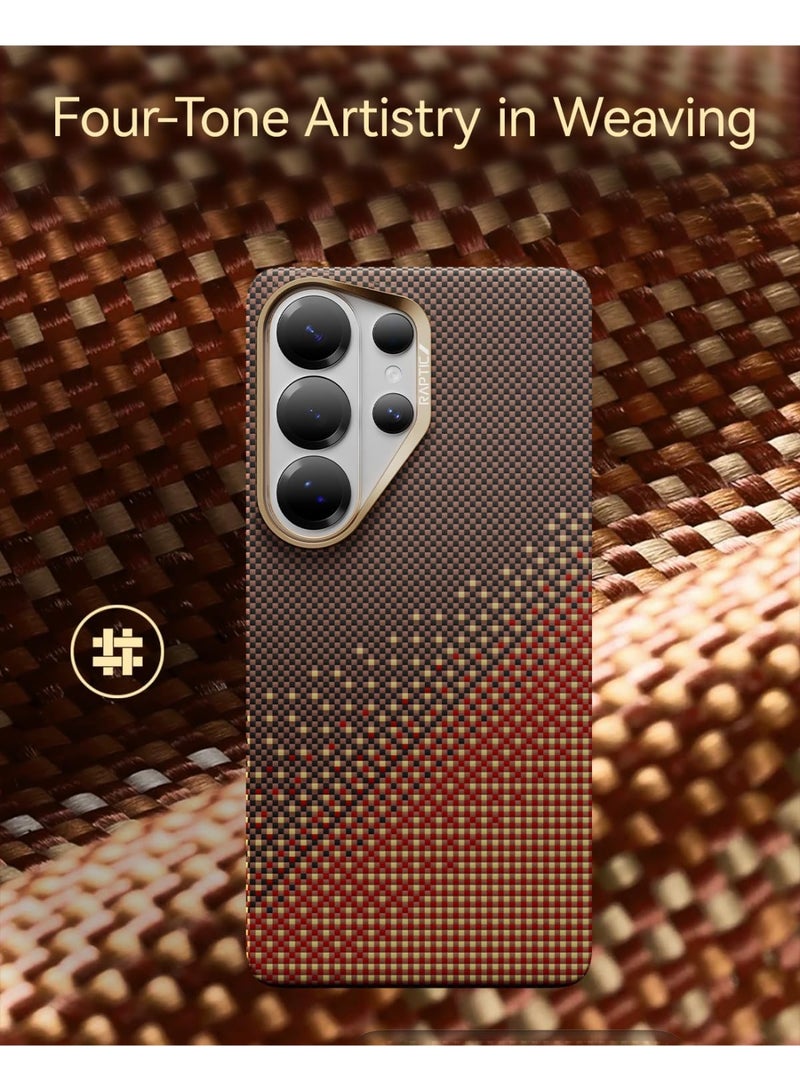 RAPTIC Aramid Skin for Samsung Galaxy S26 ULTRA Case [MagSafe] Ultra Slim 1500D Aramid Fiber cover - Serenity Amber - Image 3