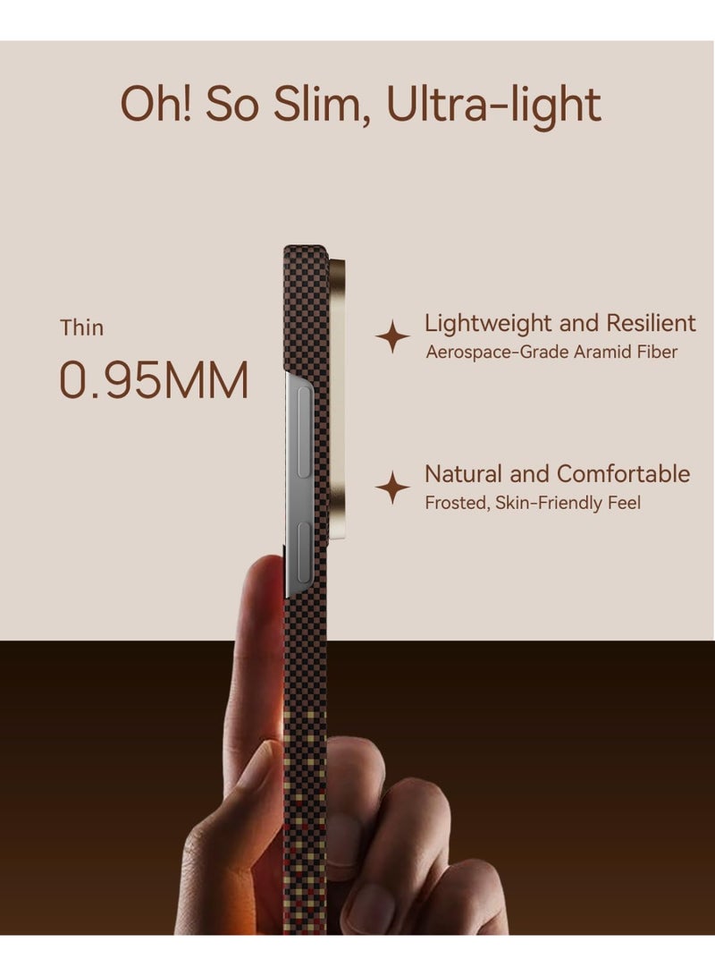 RAPTIC Aramid Skin for Samsung Galaxy S26 ULTRA Case [MagSafe] Ultra Slim 1500D Aramid Fiber cover - Serenity Amber - Image 5