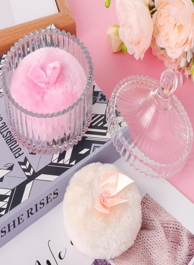 Draupnir Body Powder Puff and Container, 2PCS 3.54" Powder Puff and 1PCS 5.3x3.9 Powder Container, Large Dusting Powder for Women Body Puff - Image 4