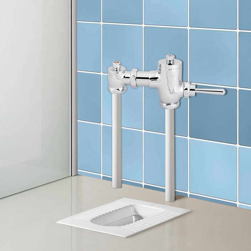 Durable Manual Flush Valve Office Hotel Bathroom Toilet Hand Pressing Flushing Tool - Image 2