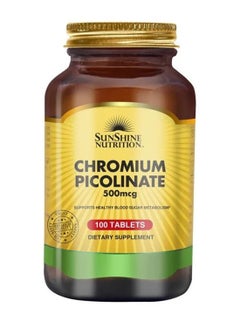 SUNSHINE NUTRITION أقراص بيكولينات الكروم 500 ميكروجرام 100- 08339 
