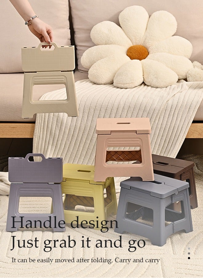 Generic 2 Pcs Folding step stool,portable footstool outdoor stool,anti slip step stool，can be carried by hand, suitable for kitchen, bathroom, garden,22*20.5*20cm  - Image 3