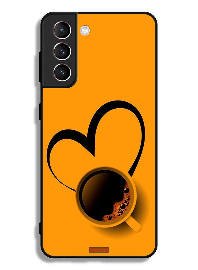 Tolwak Samsung Galaxy S21 Plus 5G Protective Case Cover Coffee Cup Art - Image 3