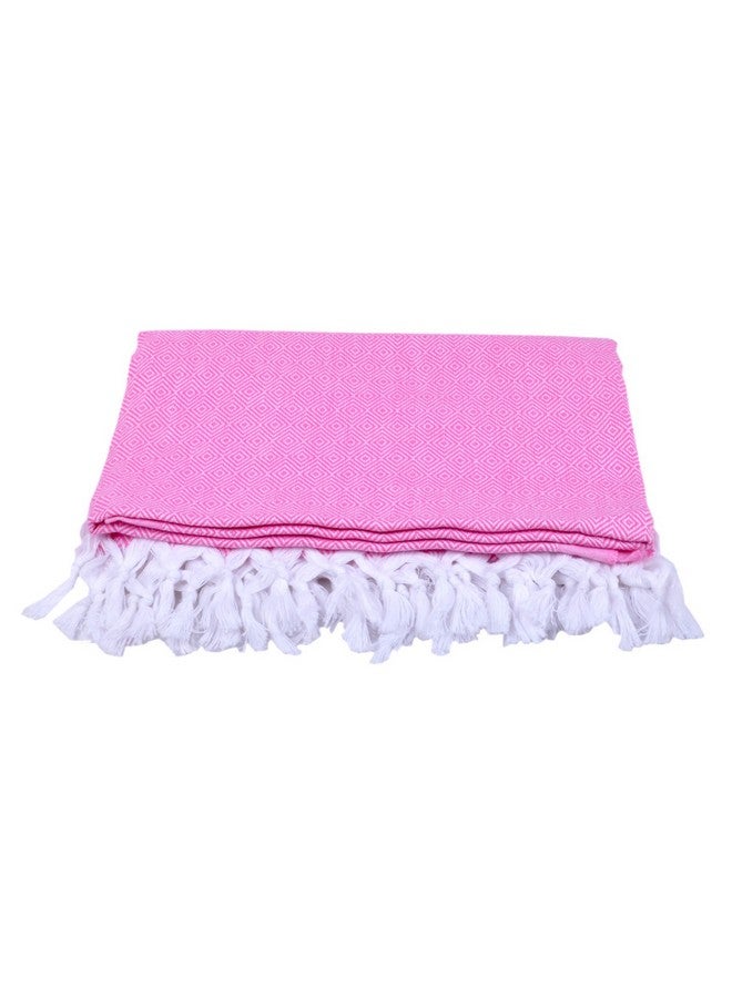 Sathiyas 480 GSM 4 Piece Bath Non-Terry Cotton Towel Ultra Absorbent Super Soft and Comfortable-Quick Drying Towel (Blue, Lavender, Pink, Orange 75 cm X 150 cm) - Image 3