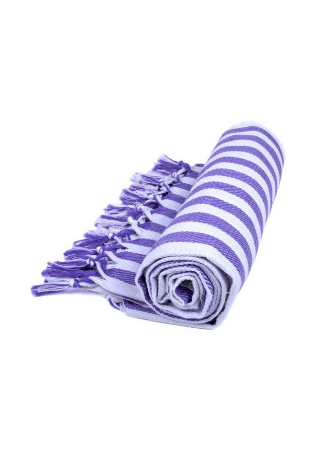 Sathiyas 480 GSM 4 Piece Bath Non-Terry Cotton Towel Ultra Absorbent Super Soft and Comfortable-Quick Drying Towel (Blue, Lavender, Pink, Orange 75 cm X 150 cm) - Image 2