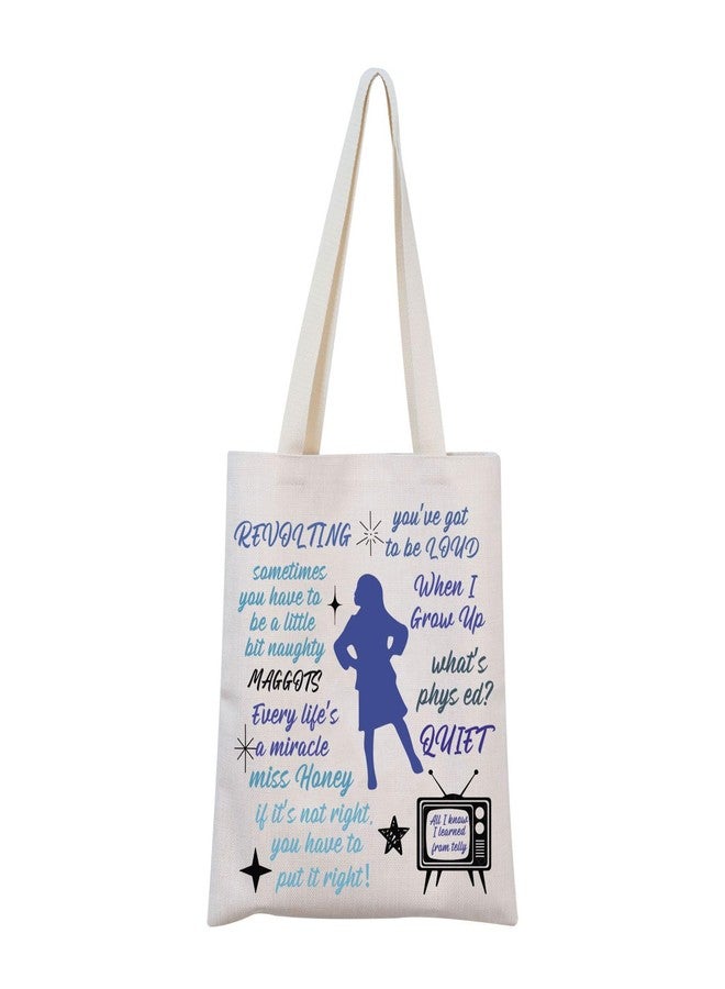 MNIGIU Musical Tote Bag The Musical Inspired Gift Musical Merch Musical Quote (Mat QuoteTote) - Image 1
