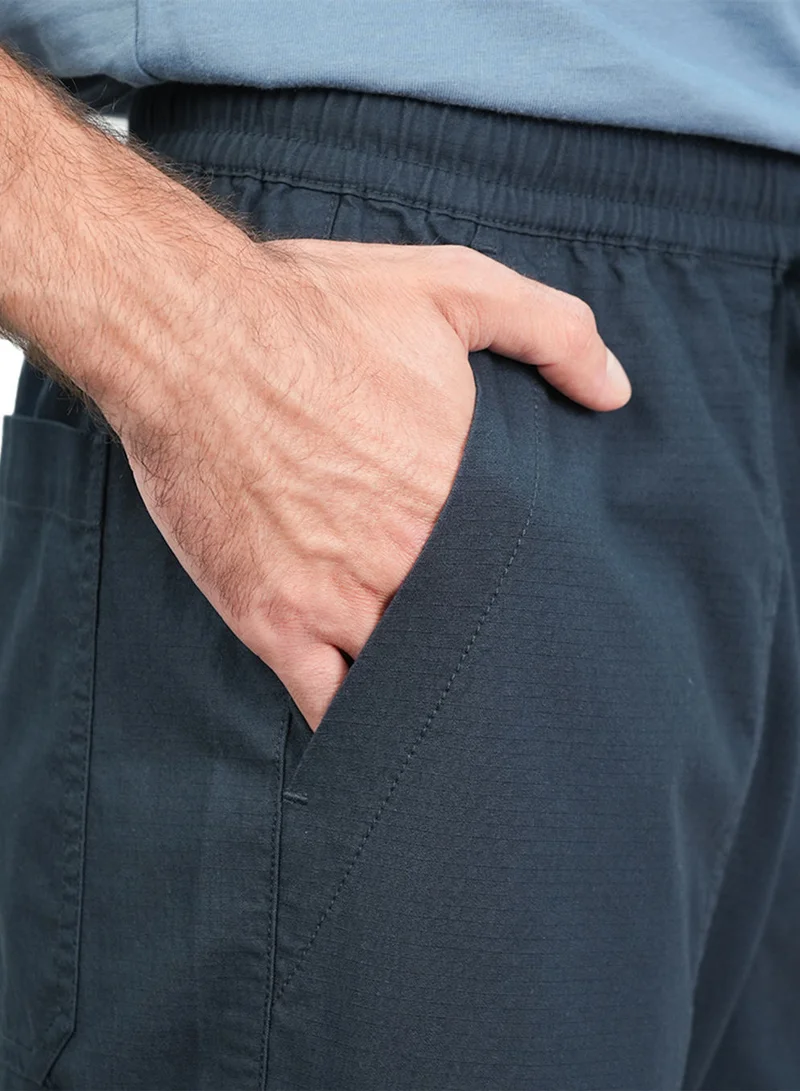 GIORDANO  Men’s Regular Fit Ripstop Pants with Elastic Waist for Men | Best Price UAE