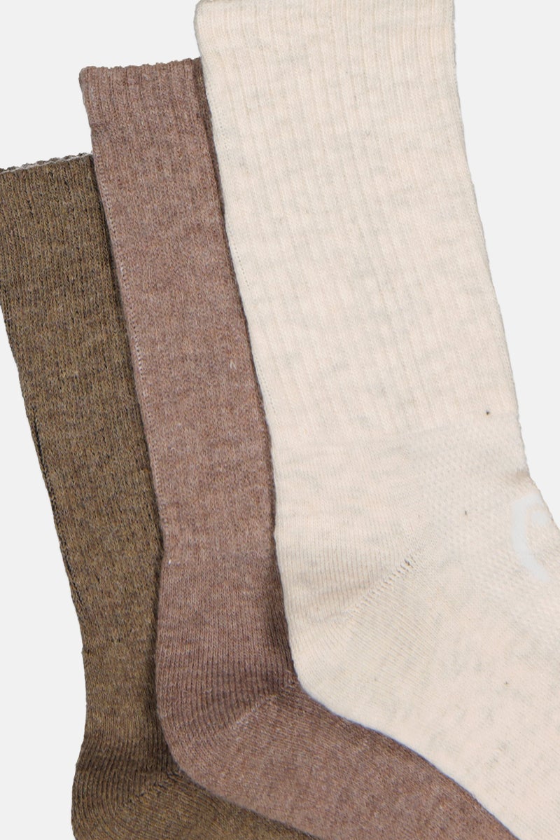 HEAD Women 6 Pair Brand Logo Crew Socks, Multicolor - Image 2