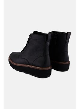 clarks Women Standard OriannaW Lace Up Ankle Boot, Black  - Image 2