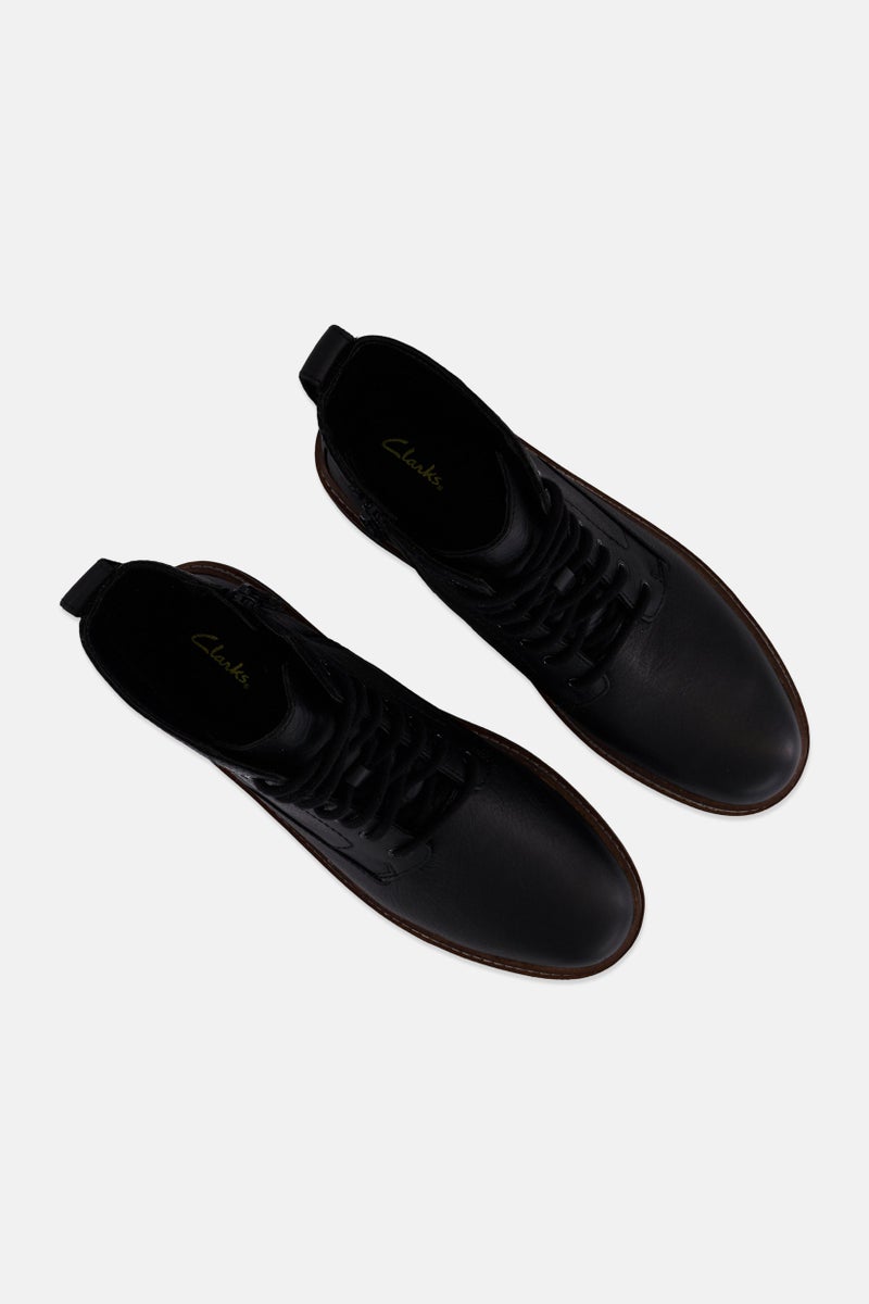 clarks Women Standard OriannaW Lace Up Ankle Boot, Black - Image 4