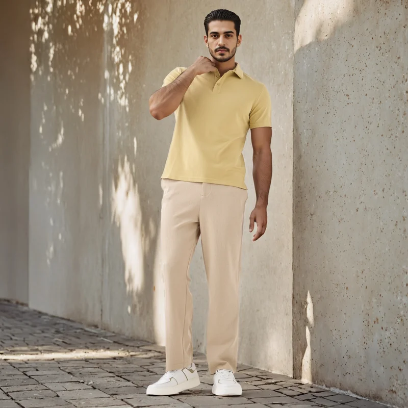 سبلاش فيڤ تيشيرت بولو بقصة ضيقة