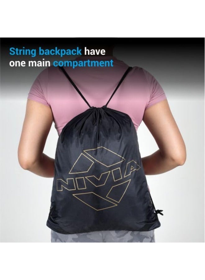 Nivia String Bag 2.0 - Black - Image 3