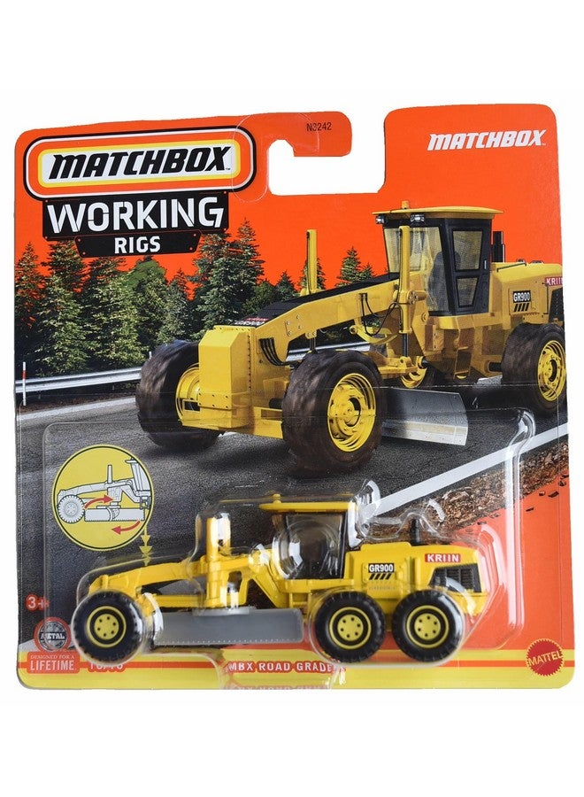 MATCHBOX جرار طرق ماتش بوكس، معدات عمل 10/16 [أصفر]، N3242