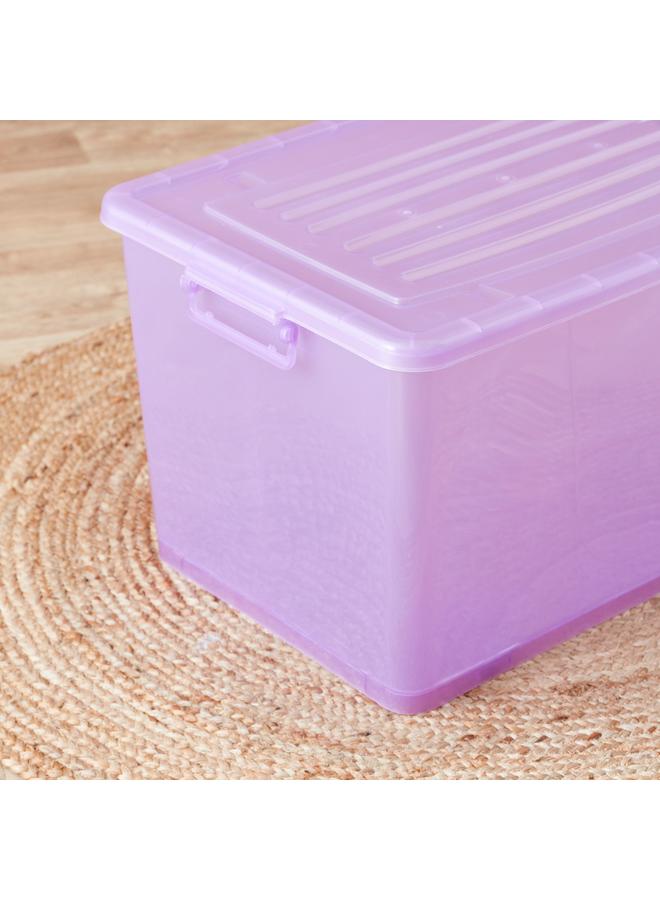 Home Box Rolling 94 L Storage Box with Wheels and Lid - 67x45x40 cm - Image 3
