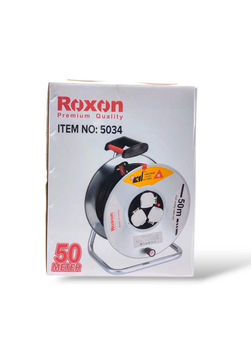 Roxon Extension Cable Reel Silver 50-Meter  - Image 2