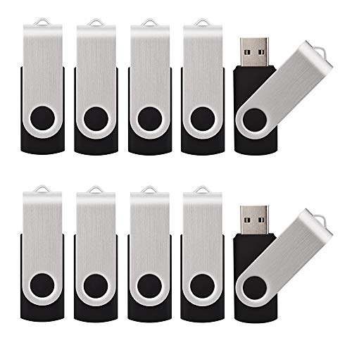 KALSAN 10 Pack 8GB USB Flah Drive USB 2.0 USB Memory Stick-Black - Image 1