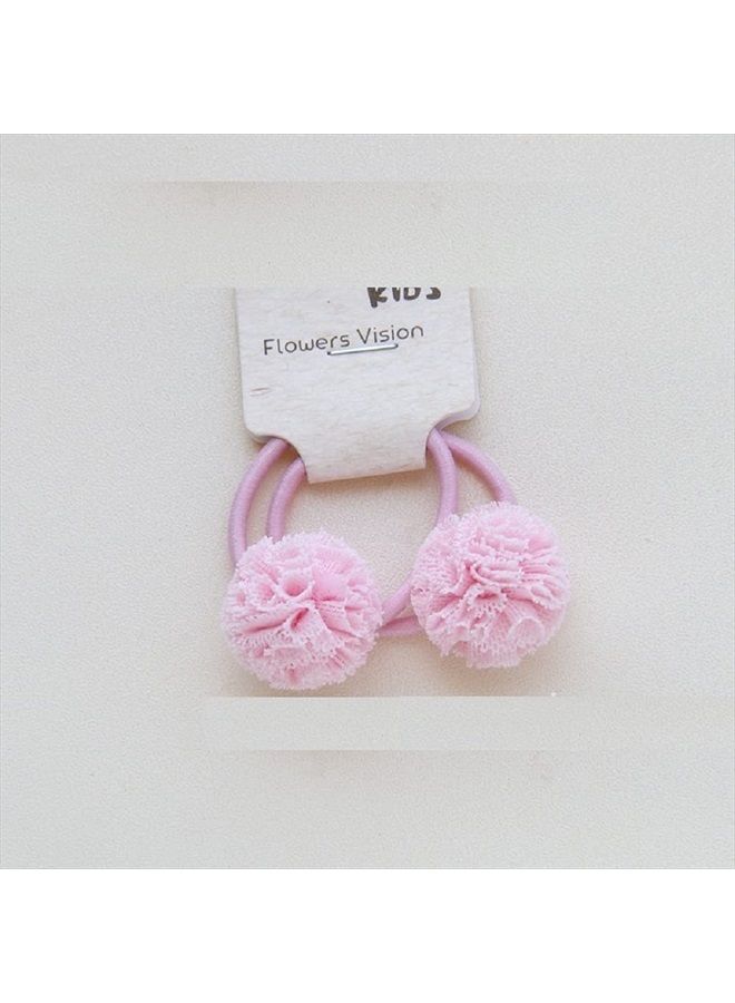 Hot&Sattion 20 قطعة رباط شعر زهور بوم للأطفال، رباطات شعر صغيرة للأطفال، رباطات شعر مرنة بدون معدن بألوان متعددة، - Image 3