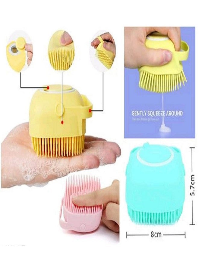 Silicone Bath Body Brush with Shampoo Dispenser // Body Massage Brush - Image 5