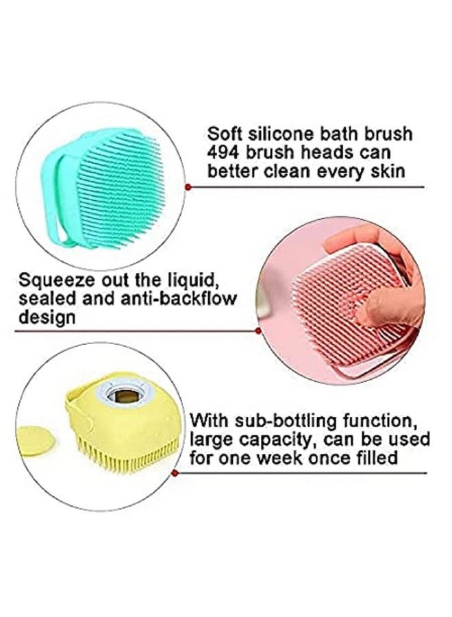 Silicone Bath Body Brush with Shampoo Dispenser // Body Massage Brush - Image 4