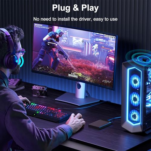 TECHKEY Bluetooth Adapter for Desktop PC, Plug & Play 5.3 USB Mini EDR Dongle Receiver & Transmitter for Laptop Computer Compatible with Headphones Keyboard Mouse Only Windows 11/10/8.1 - Image 4