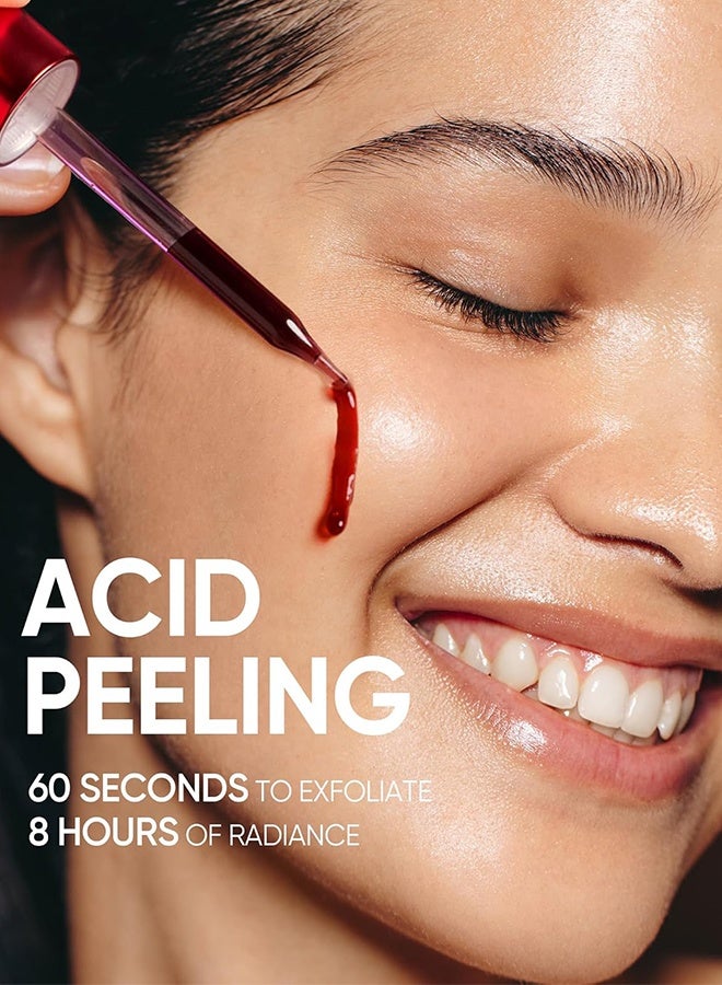 سكينتفيك محلول تقشير 12% AHA BHA PHA LHA، علاج حب الشباب بحمض الجليكوليك للوجه، سيروم تقشير مقشر للبشرة الباهتة والخشنة والدهنية مع المسام المسدودة والخلايا الميتة - Image 2