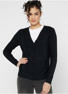V Neck Cardigan Set