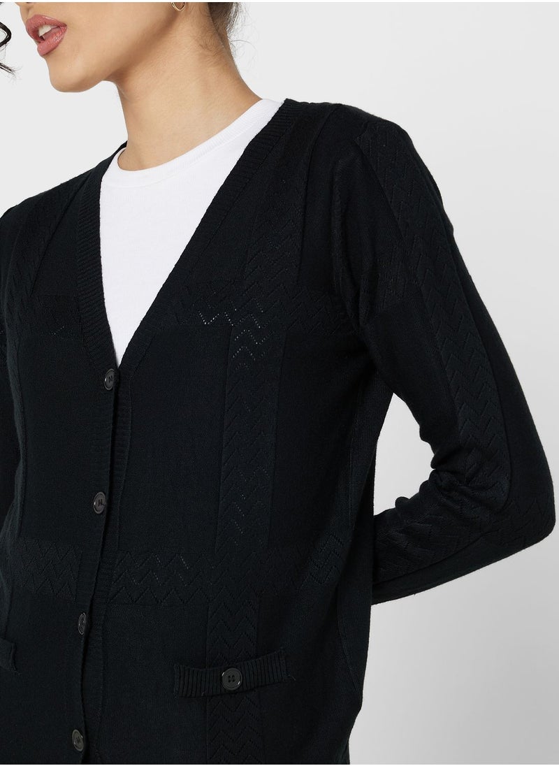 ELLA - V Neck Cardigan Set - Image 1