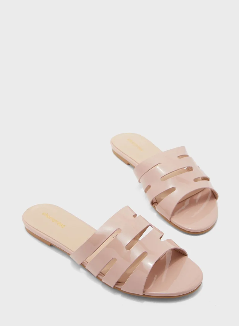 shoexpress Multi Strap Flat Sandal