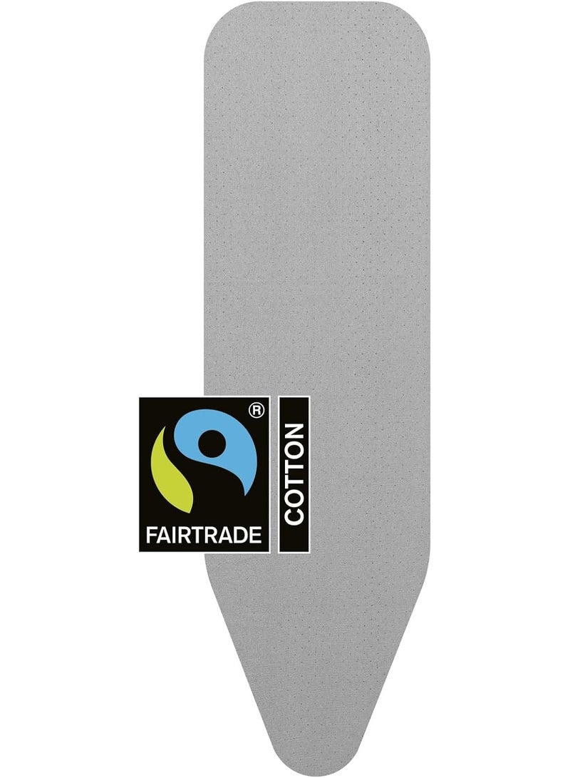 Brabantia 216800 Metallised Silver Ironing Board Cover with 2mm Foam, Size A (110 x 30 cm) - Image 1