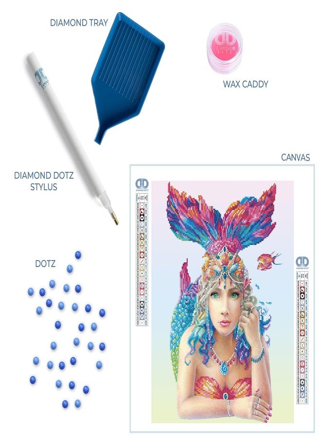 DIAMOND DOTZ Mystic Mermaid Diamond Painting Kits for Adults - Diamond Art Kits a Relaxing Creative Craft Kit with Dotz Gems 16.1x20.1 - Image 5