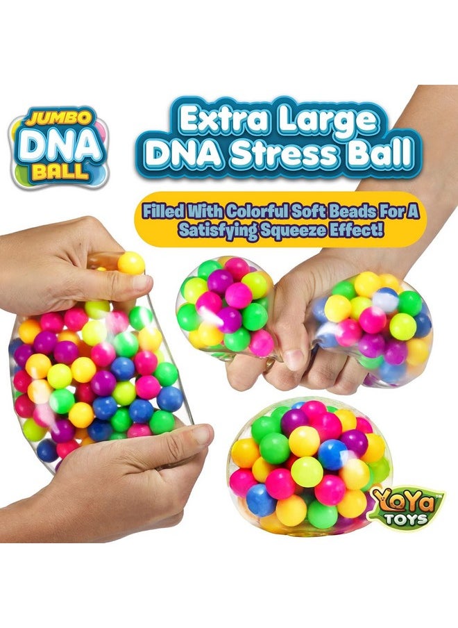 YoYa Toys The Original Jumbo Dna Ball | Colorful Fidget Squeezing Stress Relief Ball For Adults & Kids | Our Unique Rubber Squishy Toys Are Great For Stress, Anxiety, Bad Habits & More  - Image 2