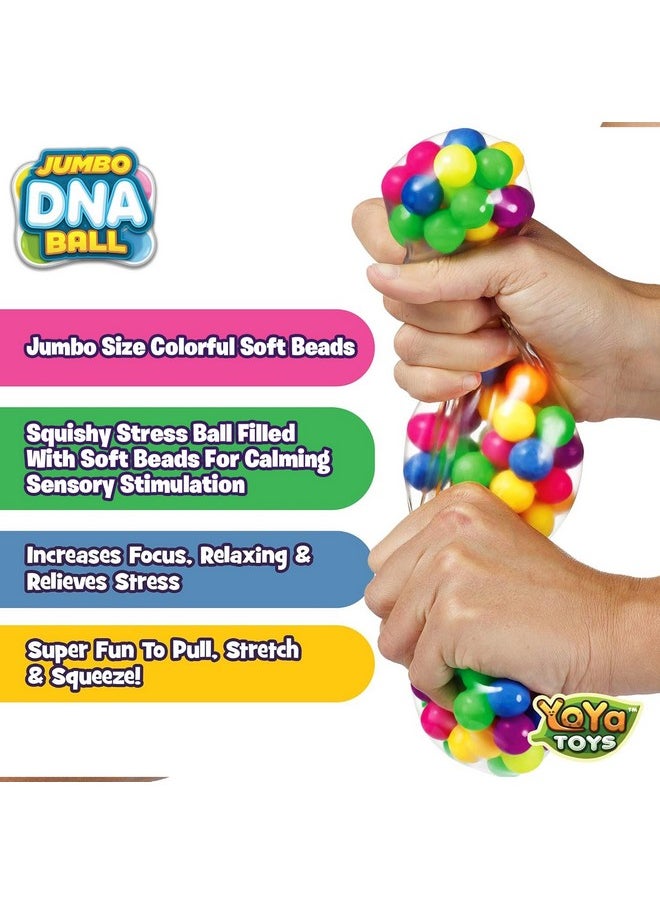 YoYa Toys The Original Jumbo Dna Ball | Colorful Fidget Squeezing Stress Relief Ball For Adults & Kids | Our Unique Rubber Squishy Toys Are Great For Stress, Anxiety, Bad Habits & More  - Image 3
