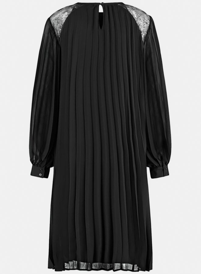 GERRY WEBER Pleated Dress With A Lace Insert  - Image 5