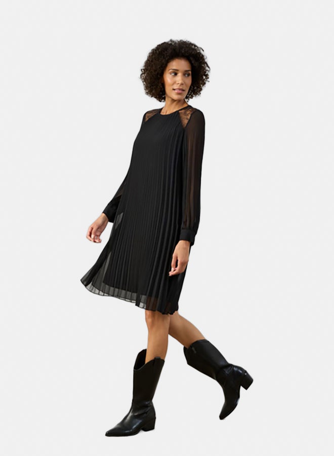 GERRY WEBER Pleated Dress With A Lace Insert  - Image 2