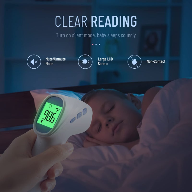 Goodbaby مقياس حرارة الجبين للبالغين والأطفال، مقياس حرارة رقمي بالأشعة تحت الحمراء مع إنذار للحمى، مؤهل لـ FSA HSA، نتائج سريعة ودقيقة، سهل الاستخدام - Image 5