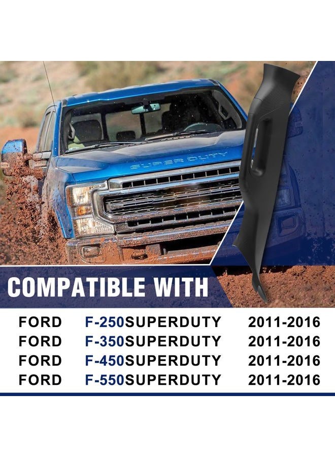 Fexhull A-Pillar Grab Handle Interior Trim Fit for Ford F-250 | F-350 | F-450 | F-550 Super Duty 2011-2016, BC3Z-2503598-AB (Right Passenger Side) Black - Image 2