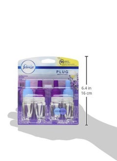 febreze Odor-Fighting Fade Defy PLUG Air Freshener Refill, Mediterranean Lavender, (2) .87 fl. oz. Oil Refills  - Image 3