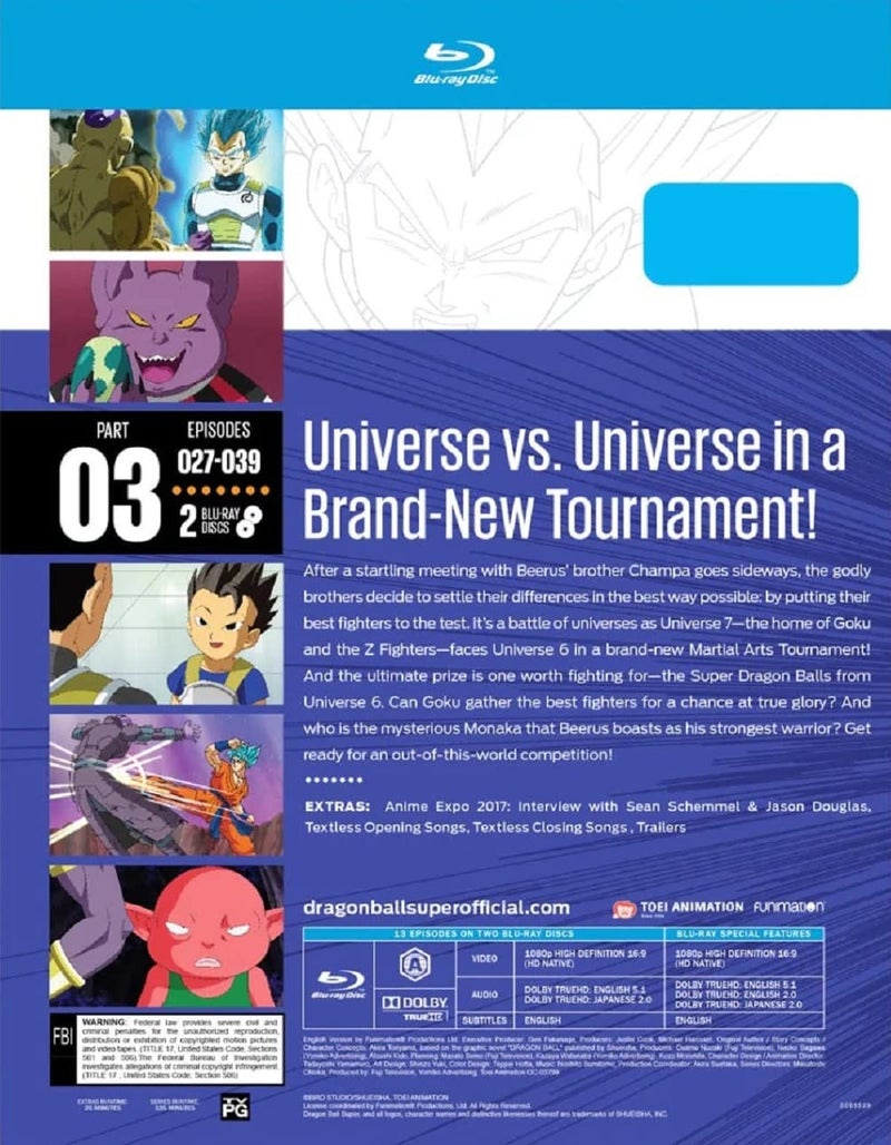 Funimation دراغون بول سوبر - الجزء 3 - بلوراي - Image 2