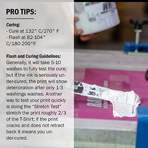 Screen Print Direct Rapid Cure® Screen Printing Ink White (8oz.) - Plastisol Ink for Screen Printing, Fast Curing Fabric Paint - Screen Print Direct®, USA Made - Image 3