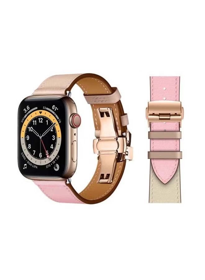 vesus Genuine Leather Replacement Band with Golden Buckle