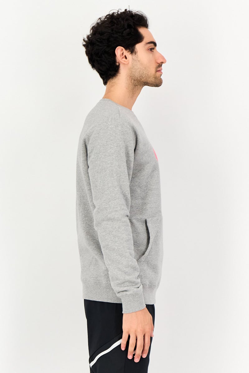 Hurley هودي رياضي للرجال من هيرلي × إيلرو، بأكمام طويلة، خارجي، رمادي - Image 2