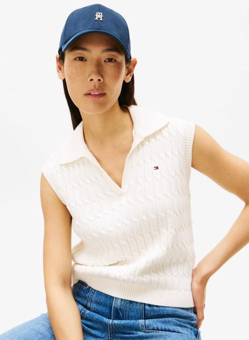 TOMMY HILFIGER Chic TH Monogram Twill Baseball Cap - Image 2