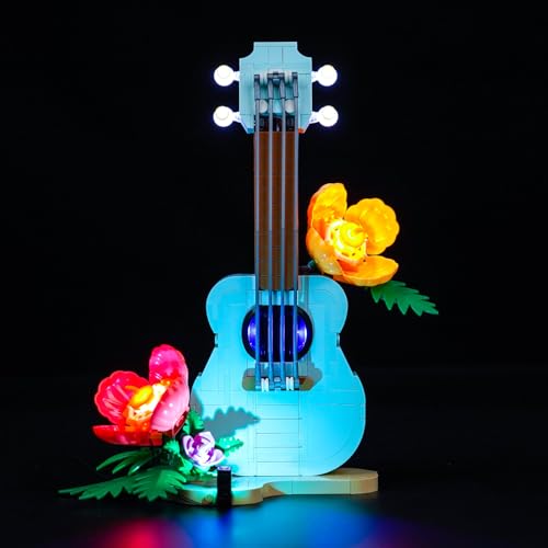 VONADO LED Light Kit Compatible with Lego Tropical Ukulele 31156 NO Model Only Lighting kit Light Compatible with Lego 31156 Flowers Guitar 3in1 for Adults - Image 1